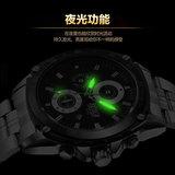 保西尼 Стальной ремешок, спортивный календарь, водонепроницаемый циферблат, водонепроницаемые часы, подарок на день рождения