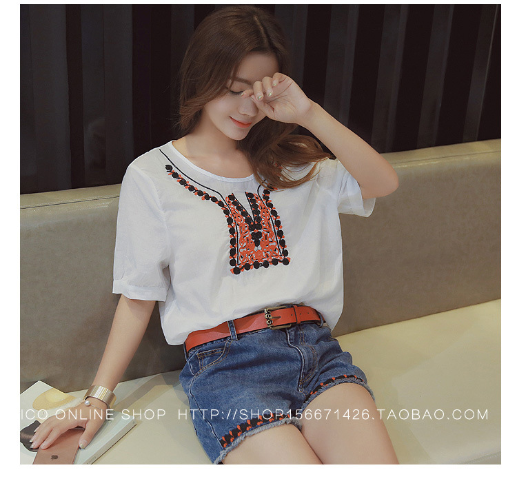 送腰帶牛仔短褲_28