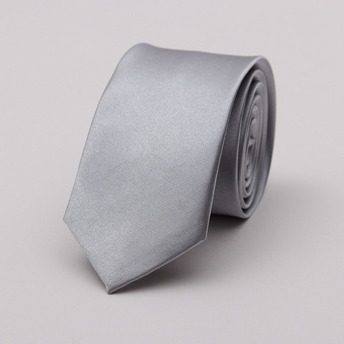 []窄版纯色领带 时尚窄款新郎晚会休闲主持韩版领带批发