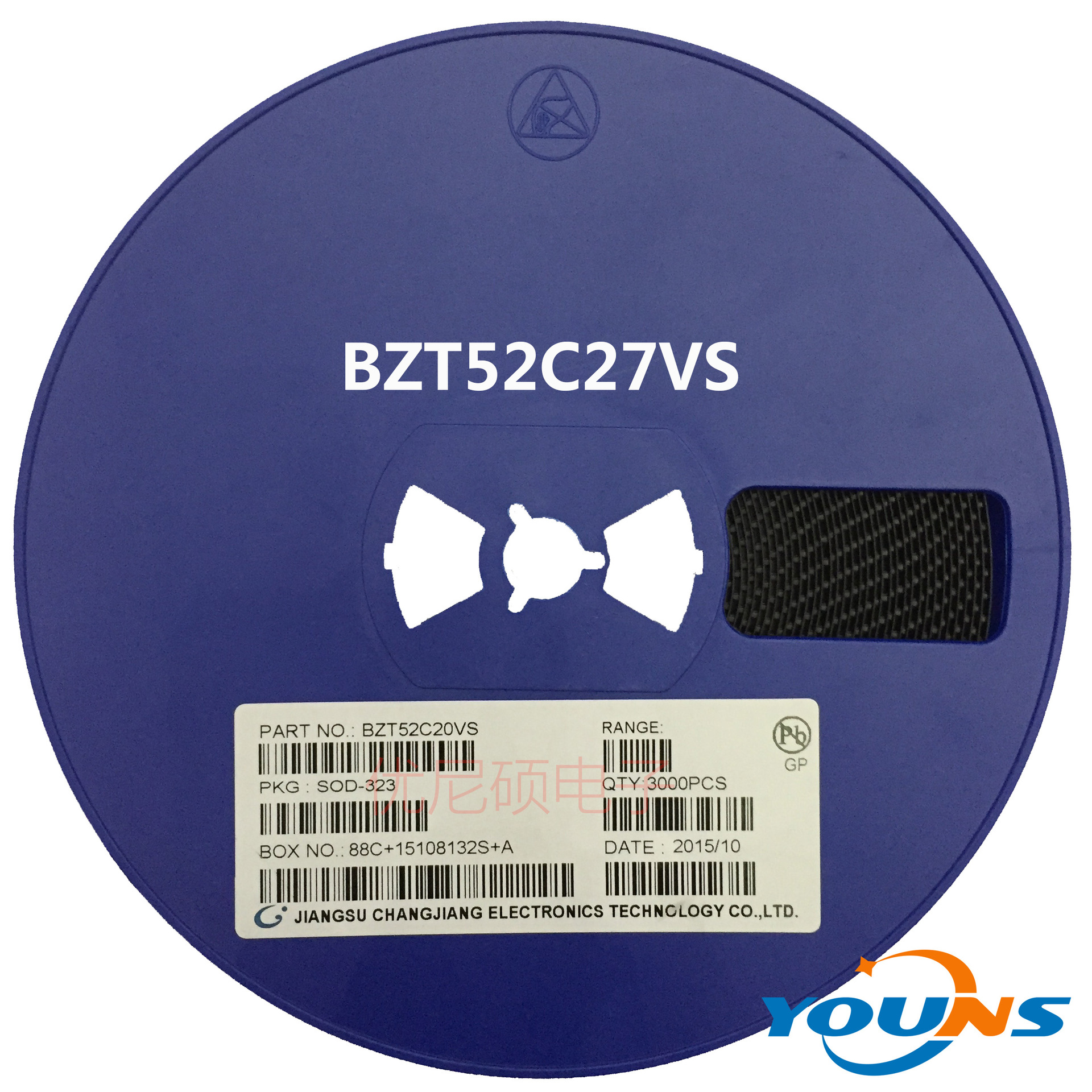 长电 贴片稳压二极管 BZT52C27VS 27V 丝印WP SOD-323 全新正品