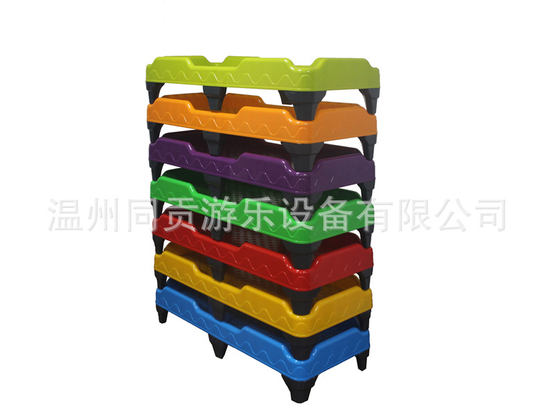Tonggong Kindergarten Plastic bed dedicated children's bed wholesale thickened injection plastic bed children's lunch break babies baby bed