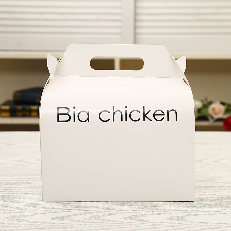 手提蛋糕盒千层切块三角慕斯包装盒家用西点烘焙包装盒加印logo