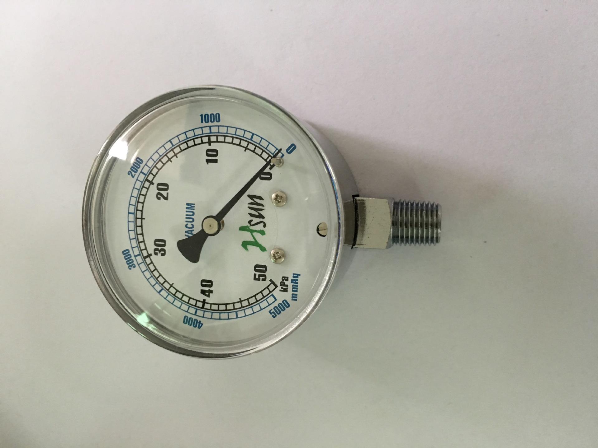 50MM轴向膜盒微压表、10KPA/100cmH2O/30KPA/东莞Hasnow,KLM,Hsum