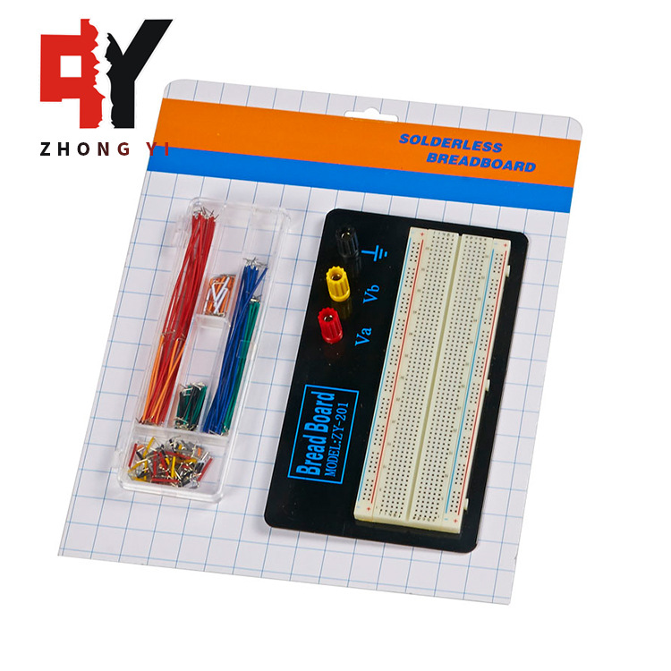 无焊面包板 免焊式实验台+跳线组合 ZY-201