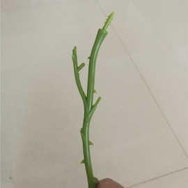 25厘米两叉玫瑰花杆 花店花束香皂花玫瑰花枝杆 插花枝头材料Y11