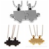 Fashionable golden black brainteaser stainless steel, pendant, necklace, ebay