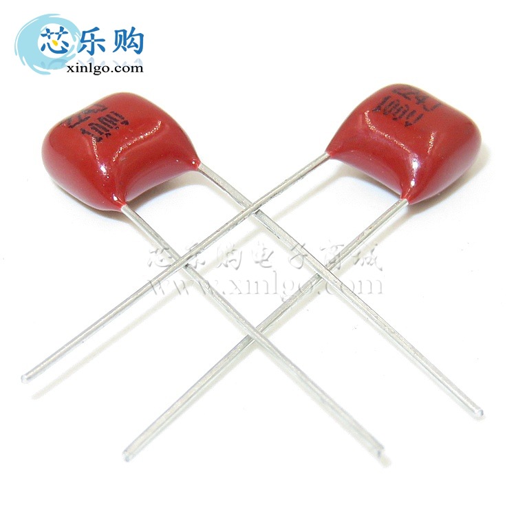 CBB 100V 224J 224NF 0.22UF 脚距5MM 精度5% CBB电容器 CL21