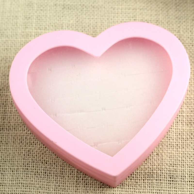 Manufactor Direct selling Explosive money currency 24 Hole 36 heart-shaped children Jewelry box Selling Peach Porous Ring Box