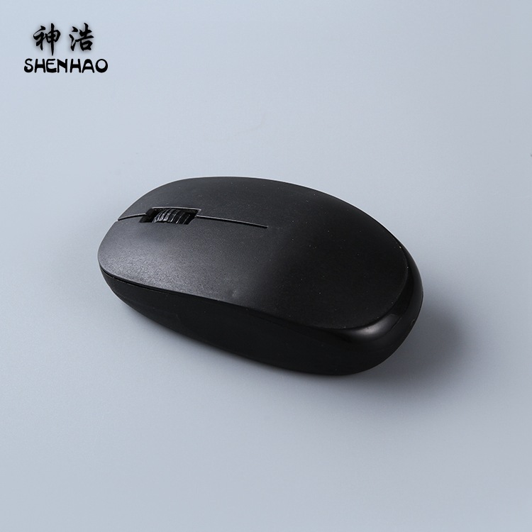 厂方价营销 创品创意无线鼠标无需电池套装鼠标(黑色) 款式新颖|ru