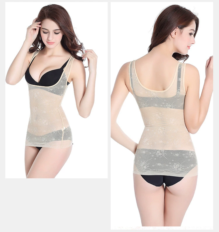 Cộng với phân bón XL mỡ mm mỏng không có dấu vết cơ thể vô hình corset bụng áo vest mỏng cơ thể lấy lại quần áo phụ nữ đồ lót đẹp