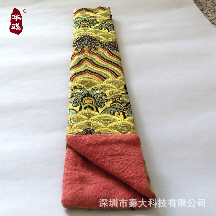 华彧 锦缎质地折扇 红木工艺品收纳布袋 源头厂家