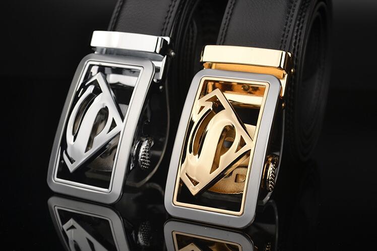 Cinto de pele para homem com fivela automática estilo moda_voghion.com