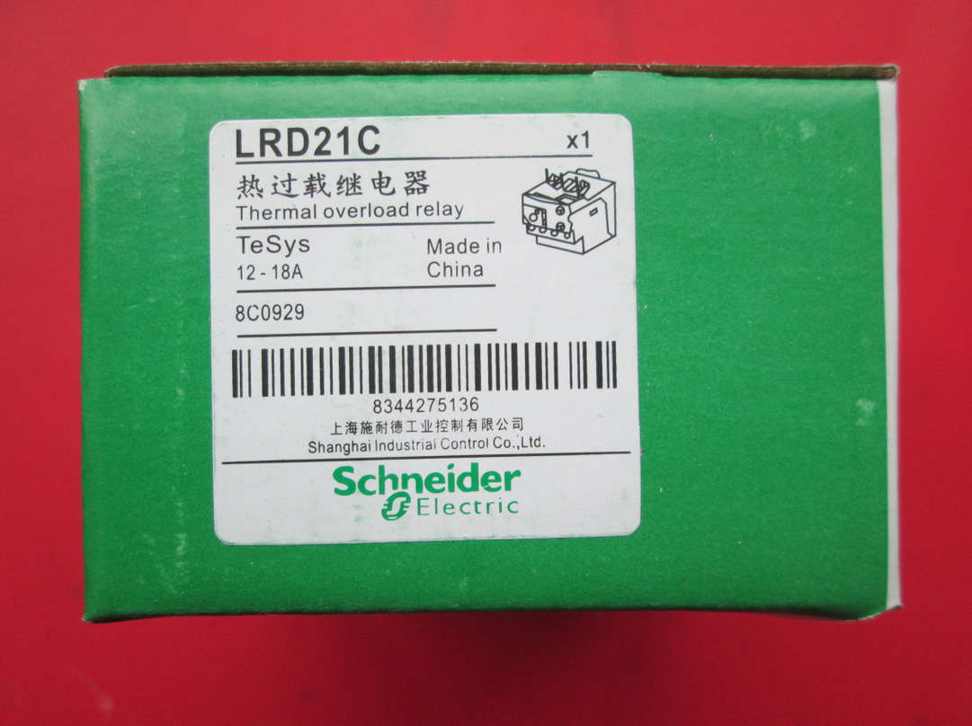 热过载继电器 LRD21C  12-18A