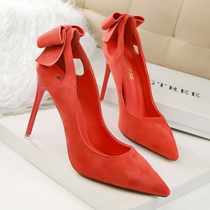 3168-1 han edition show tall sweet female high-heeled shoes heel with suede 