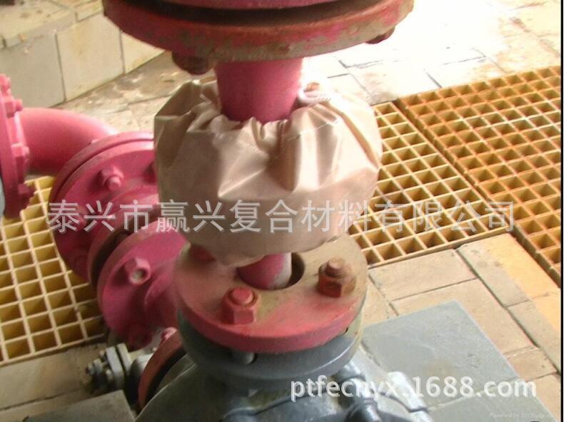 泰兴赢兴牌 四氟布法兰防护罩 铁氟龙法兰保护罩 规格齐全