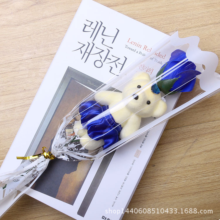 单支+小熊 蓝色