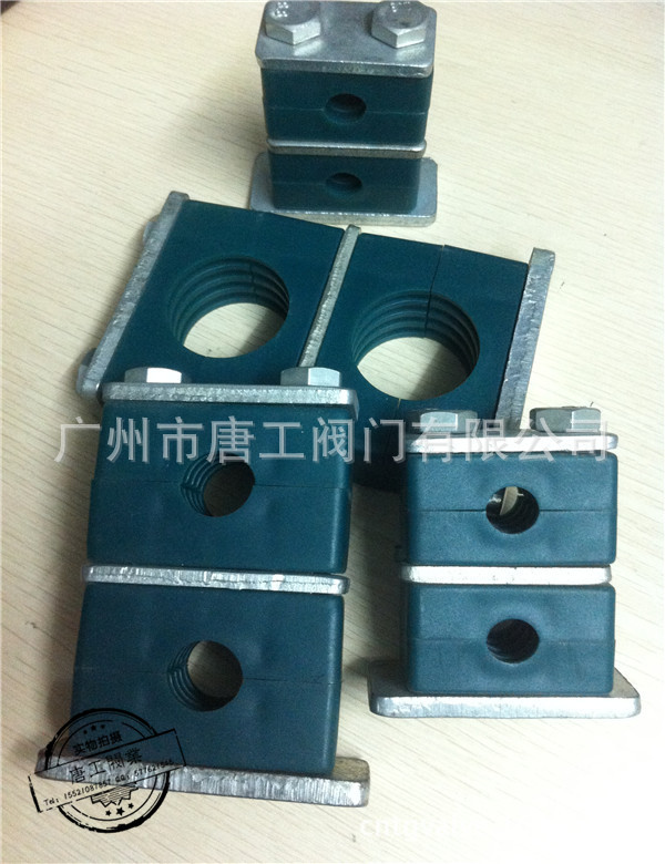 厂家直供船用重型双联双孔塑料管夹 液压专用双联双孔尼龙管卡
