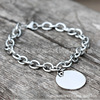 Golden bracelet stainless steel, chain suitable for men and women, simple and elegant design