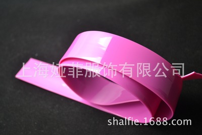 定做外貿出口15mm20mm紫色彩色塑料環保TPU皮帶 透明矽膠繩帶線