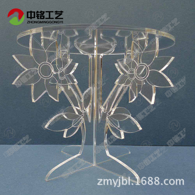 厂家亚克力蛋糕架定做 透明亚克力烛台定制 亚克力切割加工定制