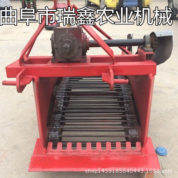 手扶车带动的收获机 收获机厂家 新款二合一型马铃薯收获机