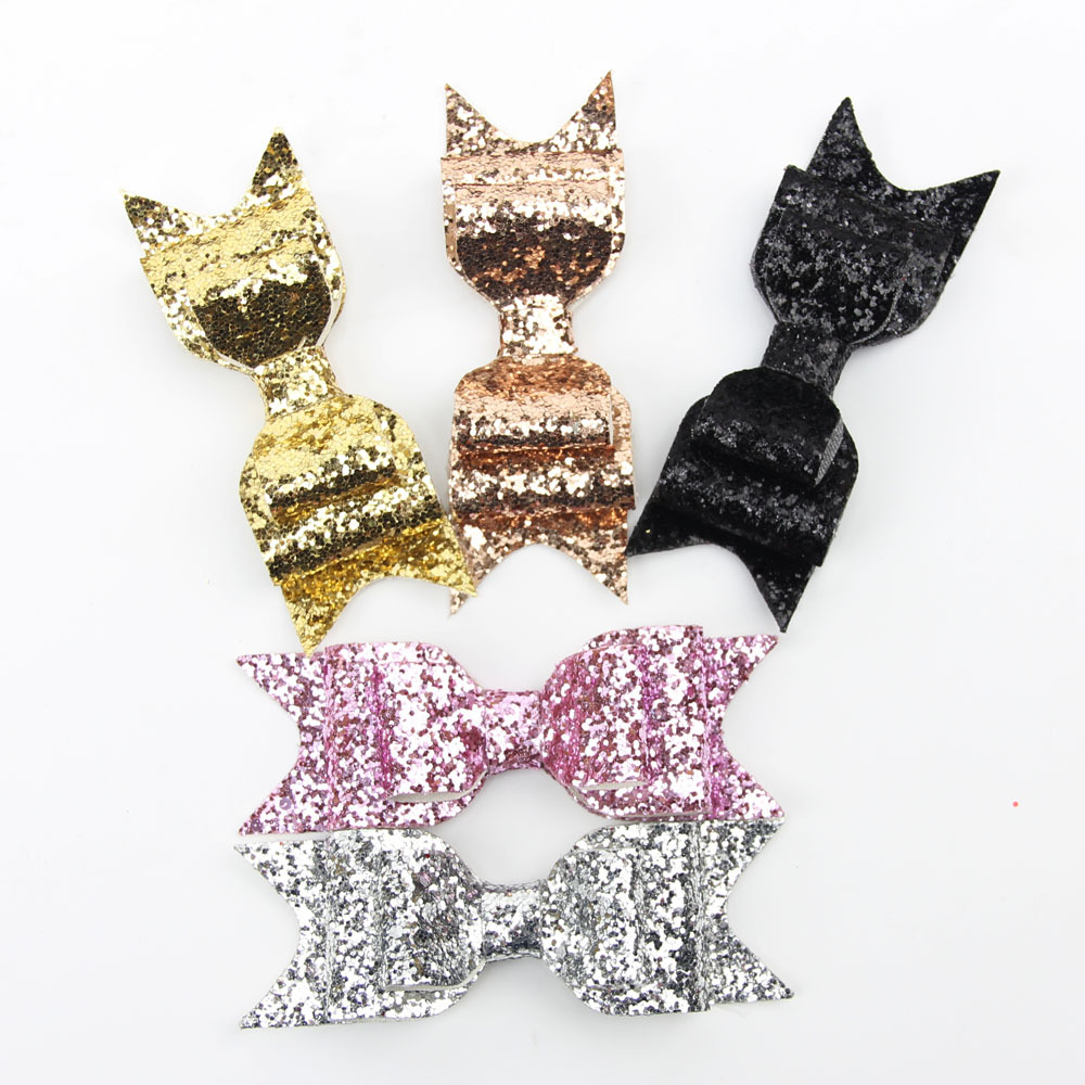 New Explosion Large Size Shiny Gold Glitter Bow Hairpin Ladies Spring Clip Children&#39;s Hair Accessories Wholesale display picture 10