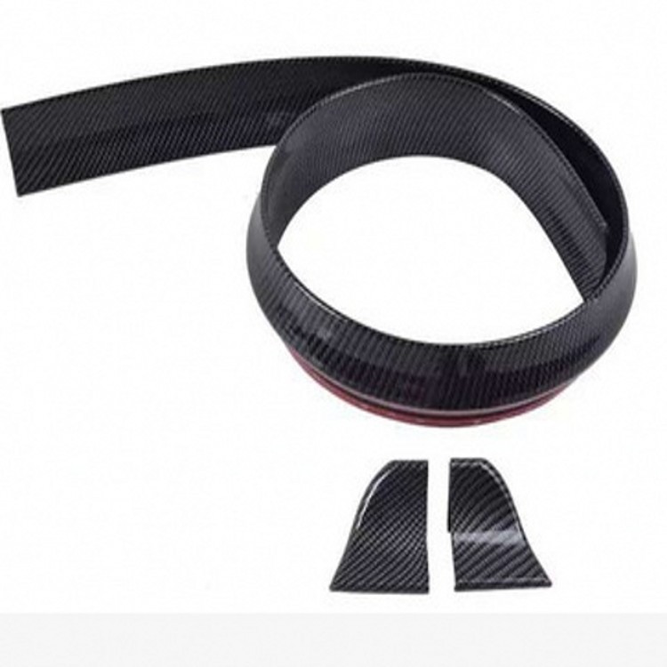 汽车改装通用橡胶碳纤维尾翼顶翼胶条免打孔直接无损安装