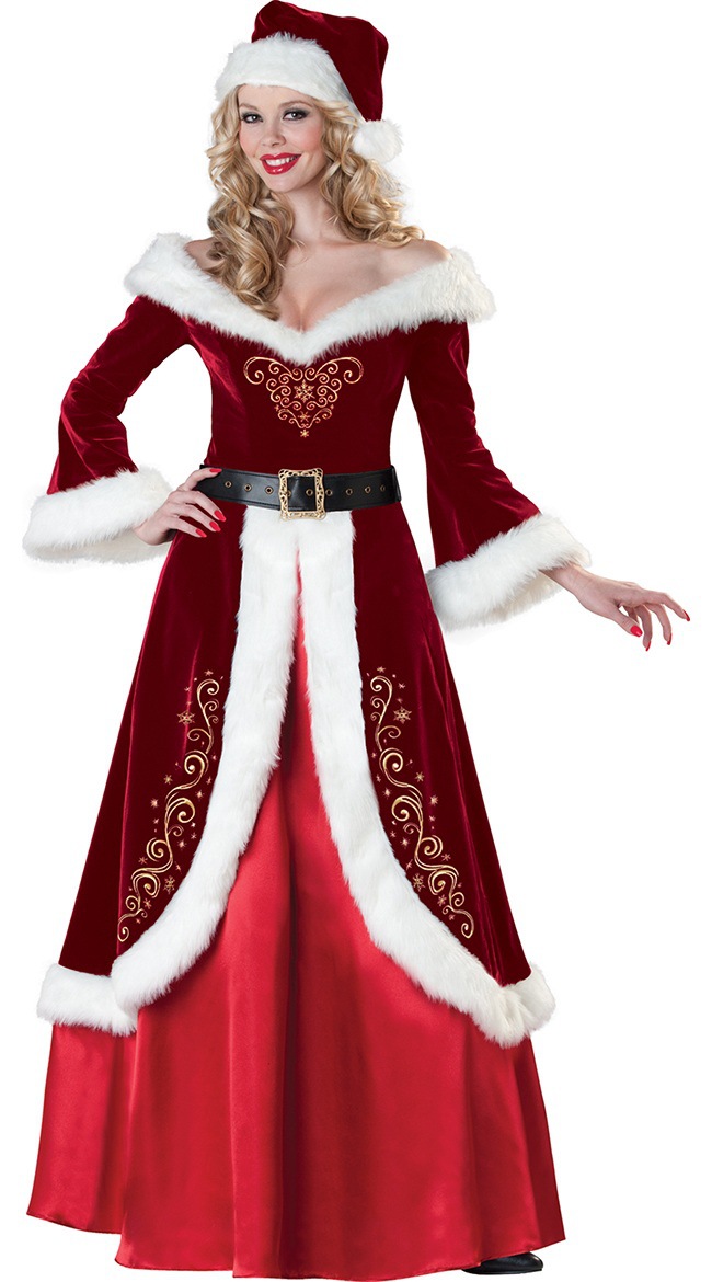 Christmas Vintage Style Color Block Stage Costume Props display picture 2