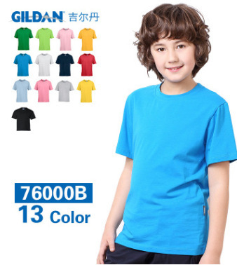 GILDAN GILDAN 76000B Base Solid Color Blank Solid Color Jedan Children's Crewneck T-shirt Advertising T-shirt