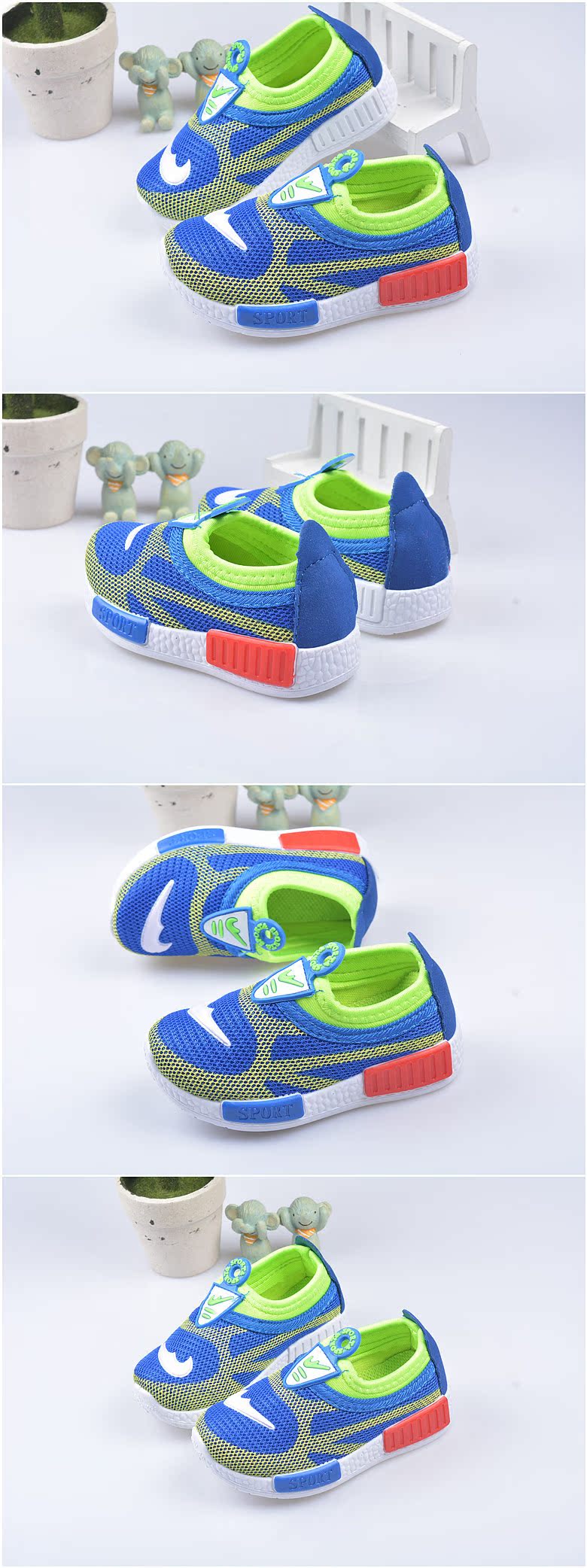 Chaussures enfants en tissu Z665 pour printemps - semelle caoutchouc - Ref 1040067 Image 9
