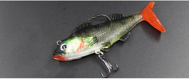 Soft Paddle Tail Fishing Lures Soft Plastic Baits Fresh Water Bass Swimbait Tackle Gear