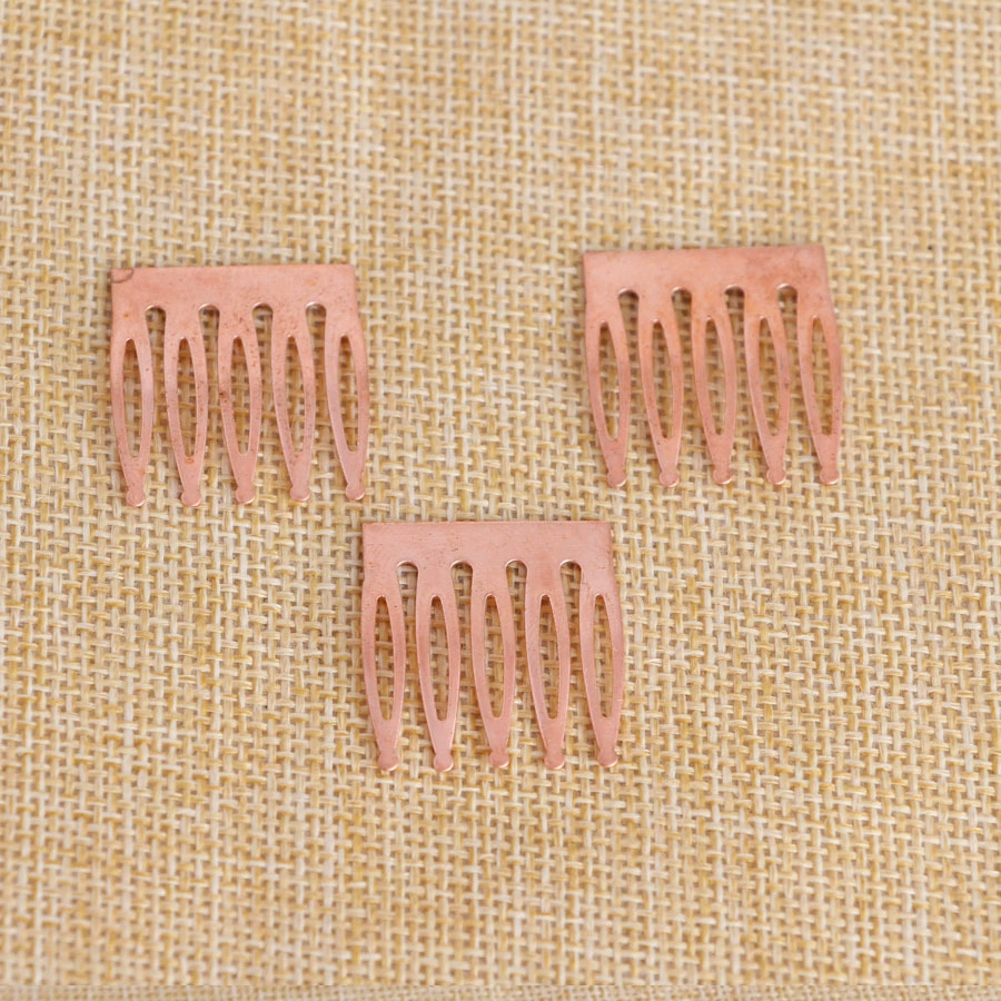 Фабрика прямой DIY ручной работы материал Вэньчжоу маленькие пять зубьев металлический гребень для волос Корона ободок Аксессуары материал оптом