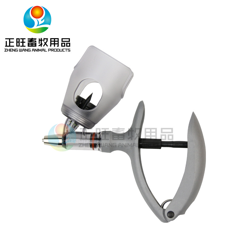 Aguja de inyección veterinaria inyector de vacunas continuo con botella de 2ml / 5ml jeringa tipo botella