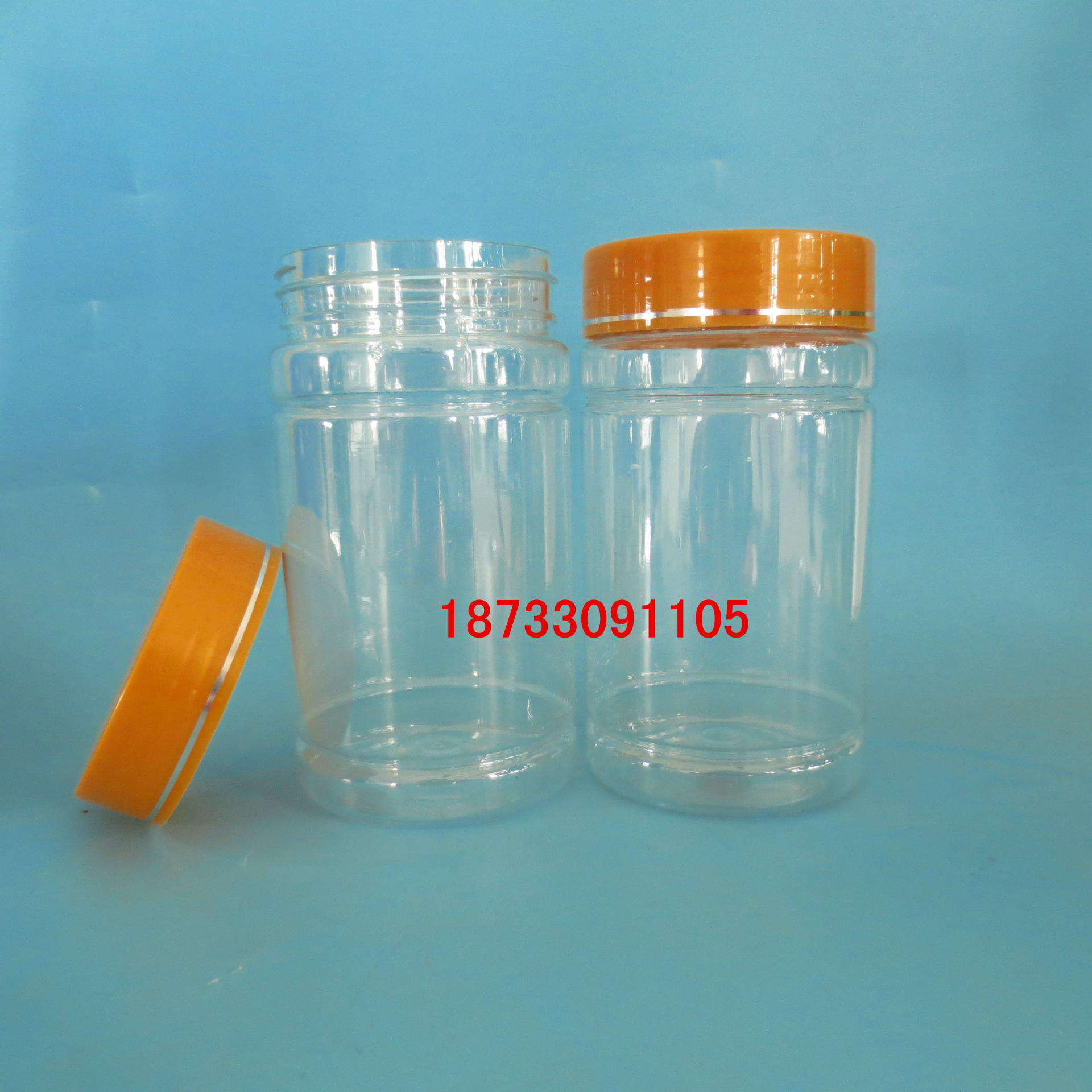 常年供应300g蜂蜜罐pet花茶罐干果透明罐零食罐保健品罐批发