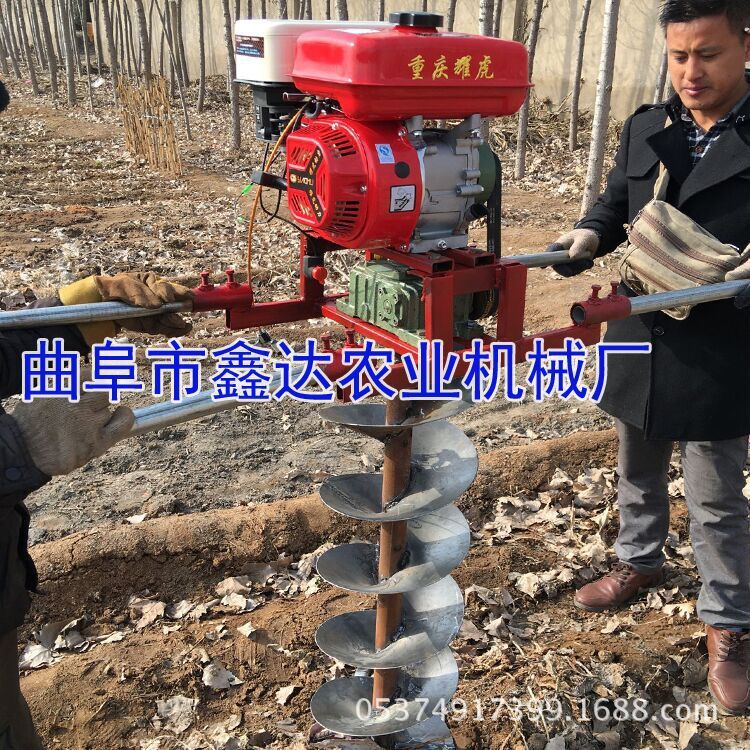 新型电线杆挖坑机 拖拉机式挖坑机 电线杆大棚挖坑机