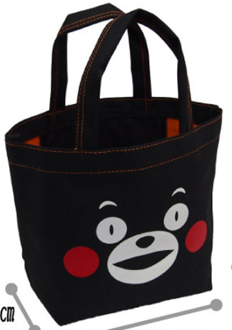 日本熊本熊便当袋便当包日系原宿风手提袋子饭环保袋
