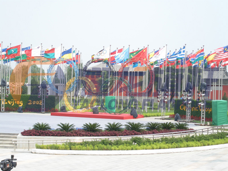 北京奥运村旗杆