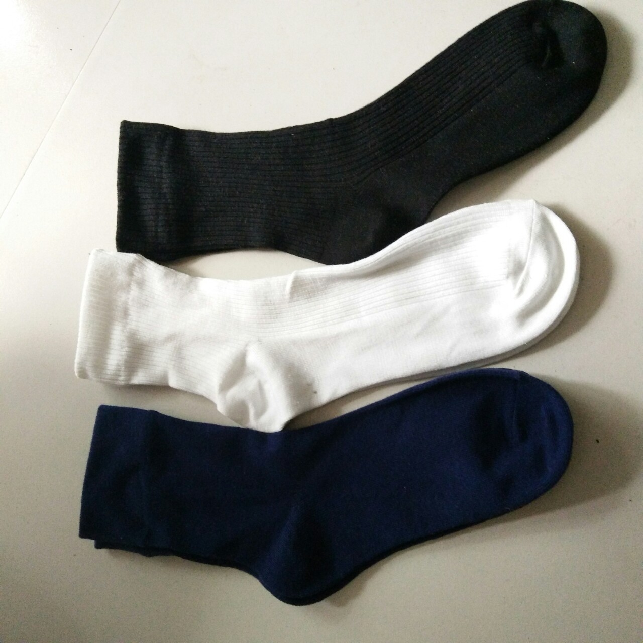 秋季新款中老年男士纯色松口袜子 女士中筒袜赠品地摊货厂家批发|ms