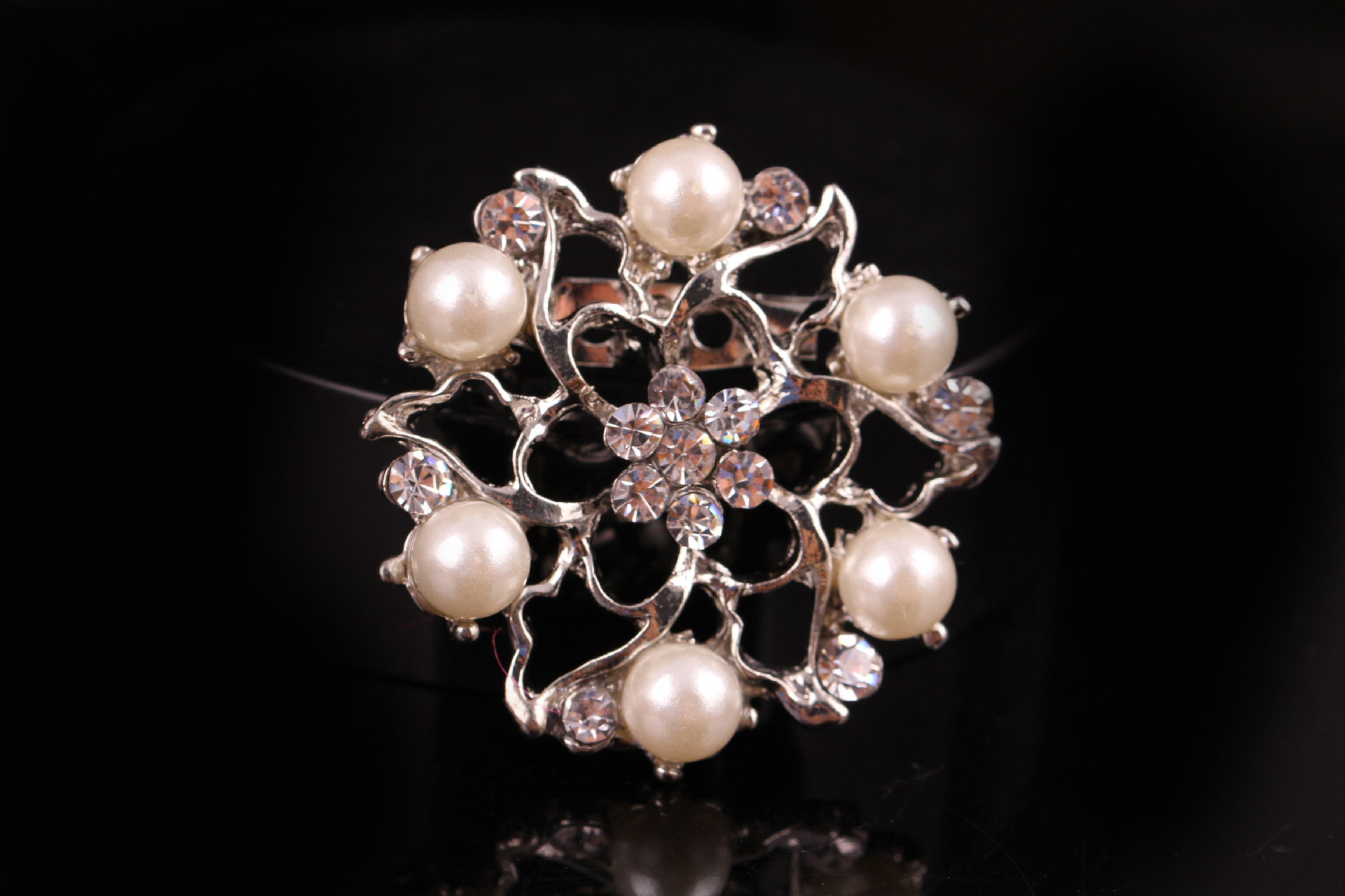 Broche en strass de mode coréenne polyvalente en perles roses, boucle de corsage, accessoires féminins_voghion.com