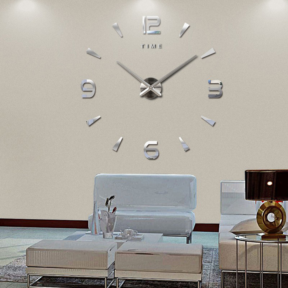 European style oversized wall clock livi...