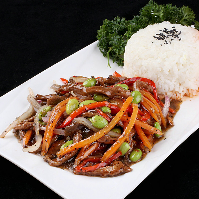 Bowl Food package Black Pepper fillet steak 200g Quick-freeze Fast food Partially Prepared Products Fast food convenient Dishes commercial wholesale