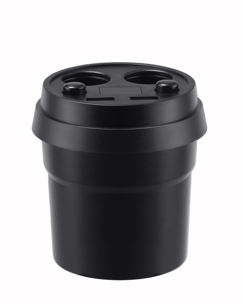 厂家定制杯式 车载充电器一拖二 车充 双口 多功能车充跨境专供