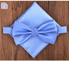 Men's bow tie for leisure, set, scarf English style, polyester, Korean style