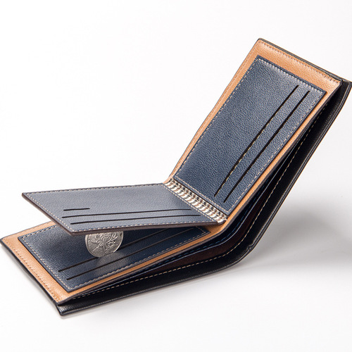 New wallet casual men's short embossed wallet horizontal creative thin wallet manufacturer wholesale