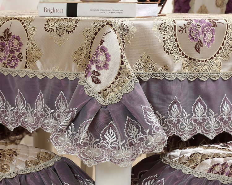 中式镜中花紫椅垫1