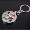 Keychain, rotating airplane with laser, Russia, Birthday gift