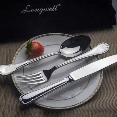 天津康寶304不鏽鋼刀叉牛排刀叉蛋糕叉酒店用品餐具現貨批發