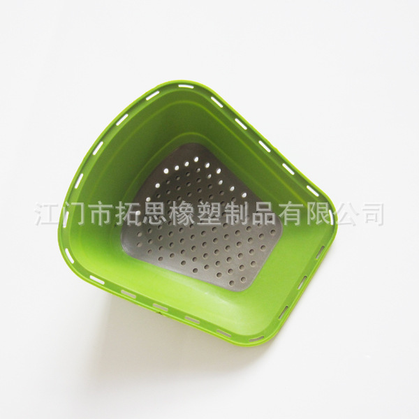硅胶滤水篮 硅胶可折叠滤水篮 硅胶可折叠洗菜篮 新款硅胶折叠篮