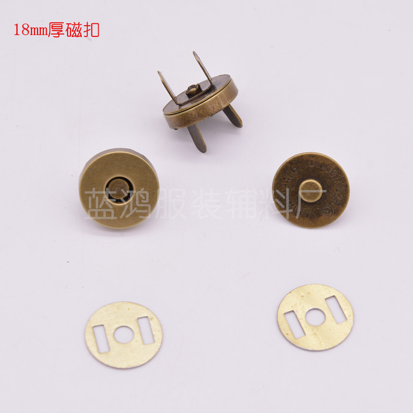 Mayorista 14mm botones magnéticos de succión magnética bolsas de tela botones magnéticos almohadillas de pie abierto bolsas de ropa accesorios de hardware