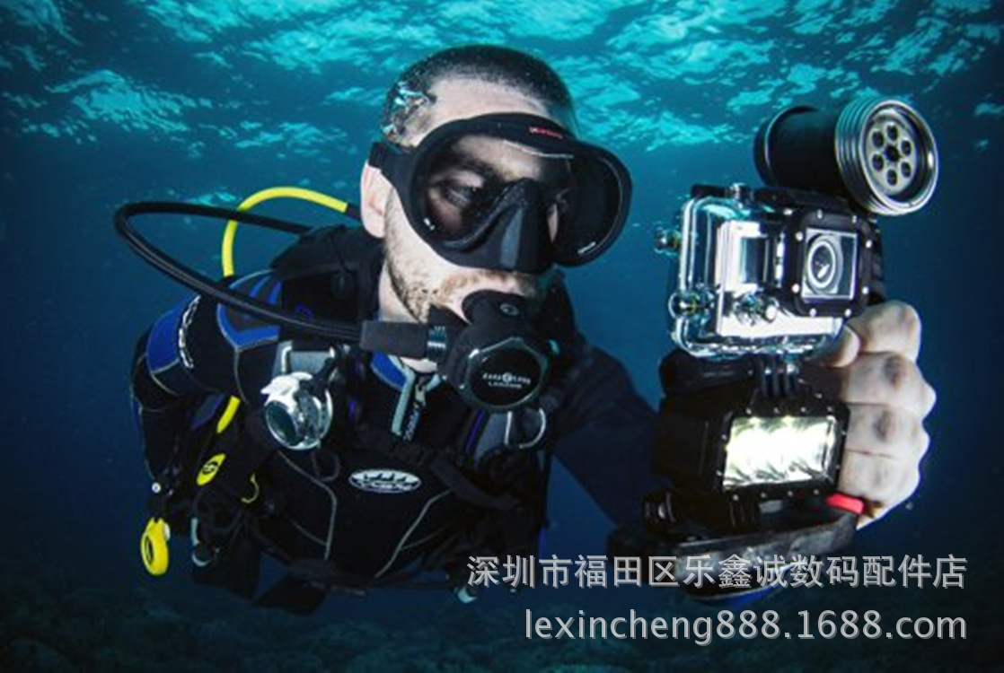 Gopro潜水补光灯小蚁山狗led防水补光灯gopro配件夜间水下摄影灯 价格 厂家 哪里买 我有货 B 5yoho Cn